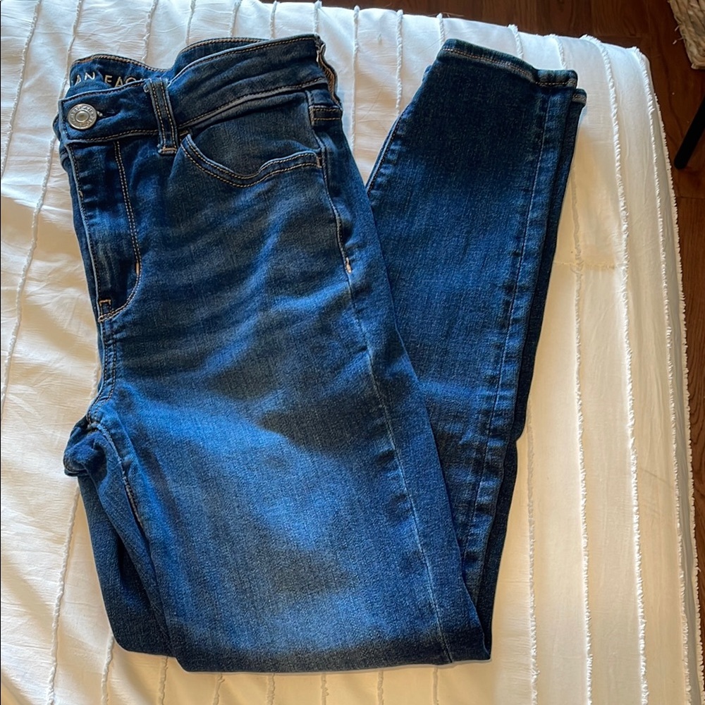 American Eagle Outfitters Blue Skinny Jeans Classic Style